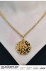YILDIZLI YUVARLAK MADALYON 22 AYAR A053076 YILDIZLI YUVARLAK MADALYON 22 AYAR A053076