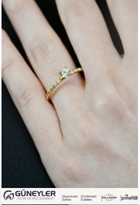 TEKTAŞ YÜZÜK 22 AYAR A049332 TEKTAŞ YÜZÜK 22 AYAR A049332