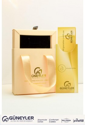 ORTASI BUZLU FANTAZİ YÜZÜK 14 AYAR A043620