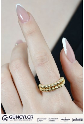 YARIM TUR DORİKA YÜZÜK 14 AYAR A041287 YARIM TUR DORİKA YÜZÜK 14 AYAR A041287