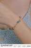 NAZAR BONCUKLU ŞANS BİLEKLİĞİ 14 AYAR A046234 NAZAR BONCUKLU ŞANS BİLEKLİĞİ 14 AYAR A046234