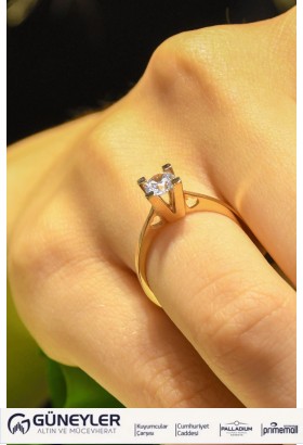 TEKTAŞ YÜZÜK 14 AYAR AT00546