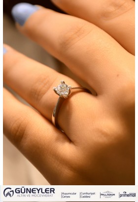 TEKTAŞ YÜZÜK 14 AYAR A034318