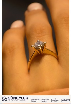 ROBERTO BRAVO TEKTAŞ YÜZÜK 14 AYAR A035735 ROBERTO BRAVO TEKTAŞ YÜZÜK 14 AYAR A035735