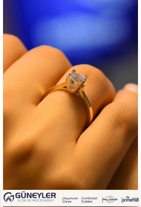 TEKTAŞ YÜZÜK 14 AYAR ATS7884