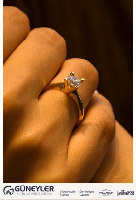 TEKTAŞ YÜZÜK 14 AYAR AT01171