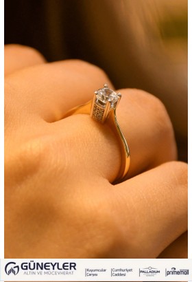 TEKTAŞ YÜZÜK 14 AYAR A030721