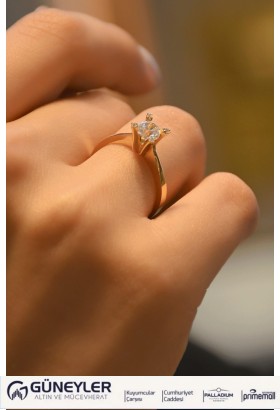 TEKTAŞ YÜZÜK 14 AYAR AT00551 TEKTAŞ YÜZÜK 14 AYAR AT00551