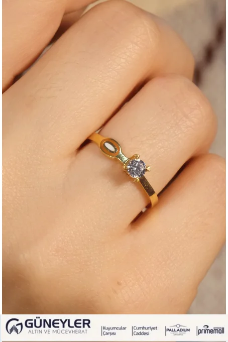 TEKTAŞ YÜZÜK 22 AYAR A049547 TEKTAŞ YÜZÜK 22 AYAR A049547