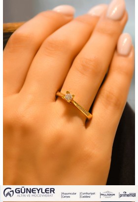 TEKTAŞ YÜZÜK 22 AYAR A034370