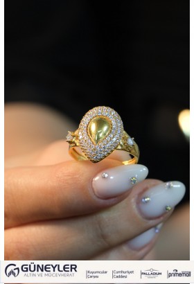 DAMLA YÜZÜK 22 AYAR A029378 DAMLA YÜZÜK 22 AYAR A029378