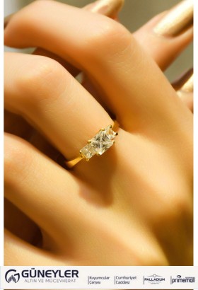 ÜÇTAŞ YÜZÜK 22 AYAR A044980 ÜÇTAŞ YÜZÜK 22 AYAR A044980