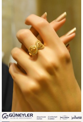 KALP SONSUZLUK YÜZÜK 22 AYAR A030302