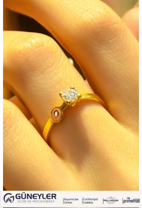 TEKTAŞ YÜZÜK 22 AYAR A049550 TEKTAŞ YÜZÜK 22 AYAR A049550