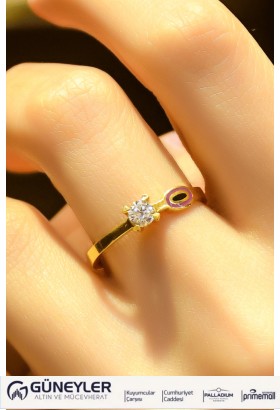 TEKTAŞ YÜZÜK 22 AYAR A049535 TEKTAŞ YÜZÜK 22 AYAR A049535