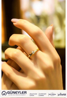 TEKTAŞ YÜZÜK 22 AYAR A049543 TEKTAŞ YÜZÜK 22 AYAR A049543