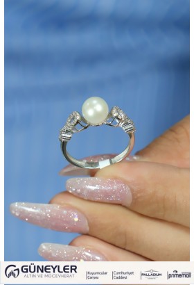 İNCİ YÜZÜK 14 AYAR AT03893 İNCİ YÜZÜK 14 AYAR AT03893