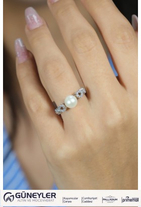 İNCİ YÜZÜK 14 AYAR AT03893 İNCİ YÜZÜK 14 AYAR AT03893