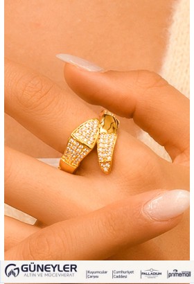 TAŞLI FANTAZİ YÜZÜK 22 AYAR A063799