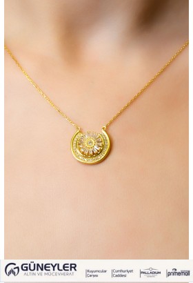 TAŞLI TASARIM KOLYE 22 AYAR A066047 TAŞLI TASARIM KOLYE 22 AYAR A066047