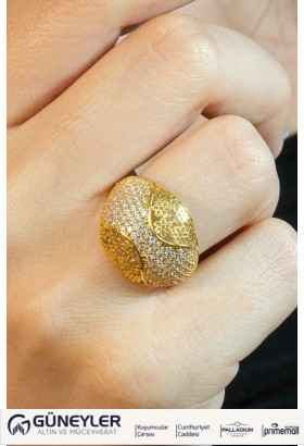 TAŞLI TASARIM YÜZÜK 22 AYAR A009225 TAŞLI TASARIM YÜZÜK 22 AYAR A009225