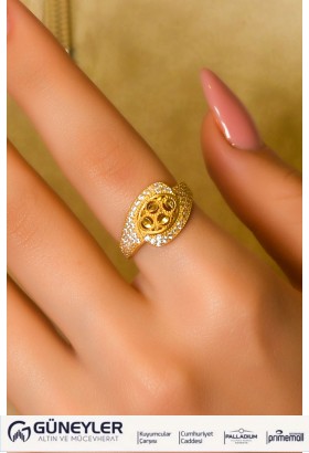 TAŞLI TASARIM YÜZÜK 22 AYAR A030140 TAŞLI TASARIM YÜZÜK 22 AYAR A030140