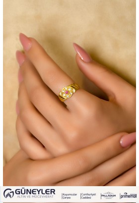 TAŞLI FANTAZİ YÜZÜK 22 AYAR A046662 TAŞLI FANTAZİ YÜZÜK 22 AYAR A046662