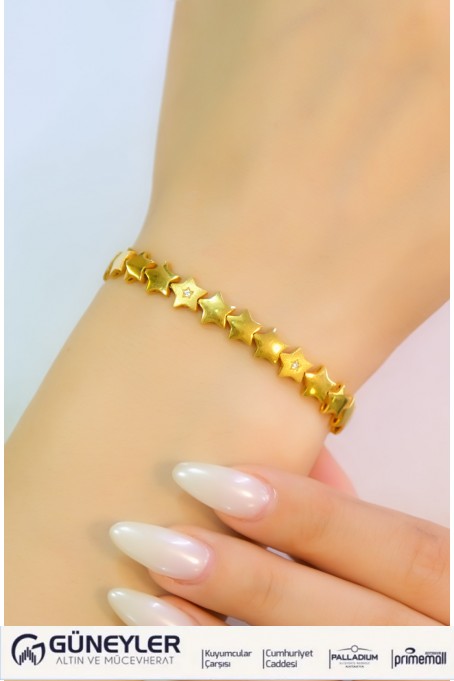YILDIZ TASARIM BİLEKLİK 22 AYAR A052449 YILDIZ TASARIM BİLEKLİK 22 AYAR A052449