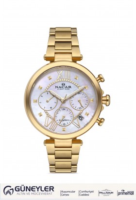 SARI METAL KADIN KOL SAATİ NC38-396296-DWM SARI METAL KADIN KOL SAATİ NC38-396296-DWM