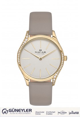 NACAR BEJ DERİ KADIN KOL SAATİ NC36-392021-DSL7 NACAR BEJ DERİ KADIN KOL SAATİ NC36-392021-DSL7