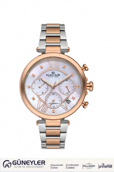 NACAR ÇELİK - PEMBE METAL KADIN KOL SAATİ NC38-396296-EWM NACAR ÇELİK - PEMBE METAL KADIN KOL SAATİ NC38-396296-EWM