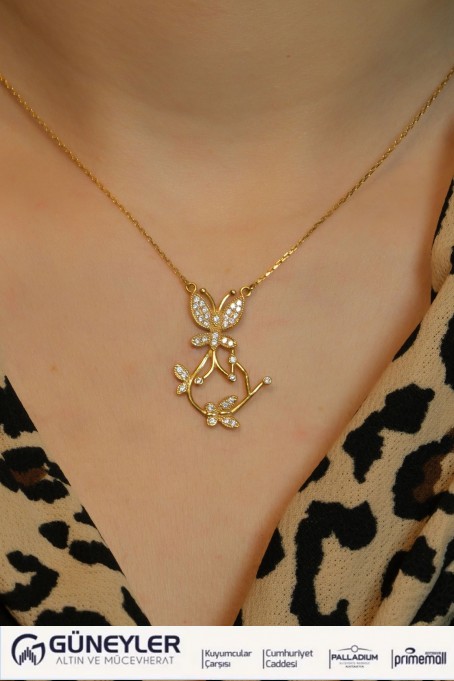 KELEBEK KOLYE 22 AYAR A013563 KELEBEK KOLYE 22 AYAR A013563