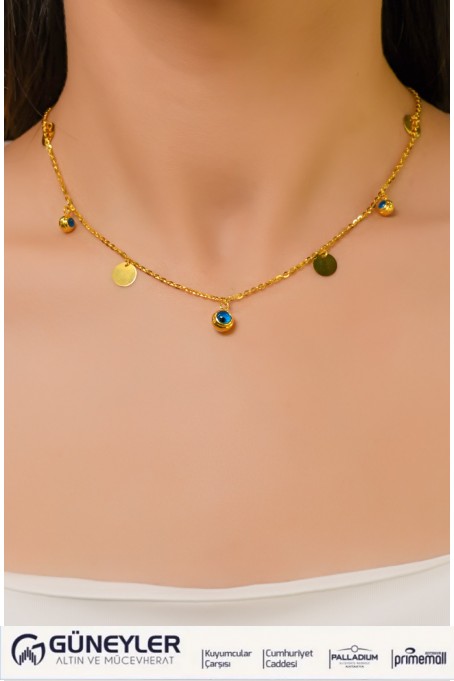 NAZAR BONCUKLU KOLYE 22 AYAR A064922