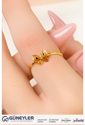 MİNELİ KELEBEK EKLEM YÜZÜK 22 AYAR A049540 MİNELİ KELEBEK EKLEM YÜZÜK 22 AYAR A049540