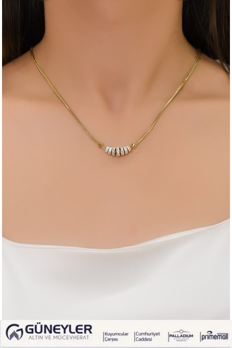 MİNELİ TASARIM KOLYE 14 AYAR A064543