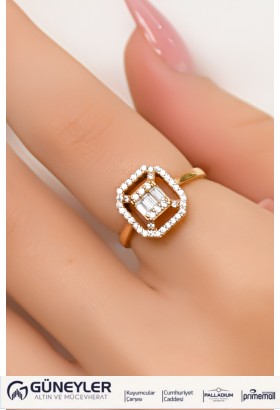 BAGET YÜZÜK 14 AYAR A035955 BAGET YÜZÜK 14 AYAR A035955