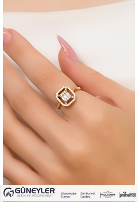 BAGET YÜZÜK 14 AYAR A035955 BAGET YÜZÜK 14 AYAR A035955