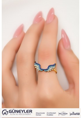 MELEK KANADI YÜZÜK 14 AYAR A053630 MELEK KANADI YÜZÜK 14 AYAR A053630