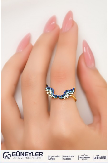MELEK KANADI YÜZÜK 14 AYAR A053630 MELEK KANADI YÜZÜK 14 AYAR A053630