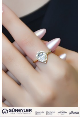 DAMLA MODEL YÜZÜK 14 AYAR A066358