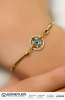 NAZAR BONCUKLU KUTUP YILDIZI BİLEKLİK 14 AYAR A047239 NAZAR BONCUKLU KUTUP YILDIZI BİLEKLİK 14 AYAR A047239