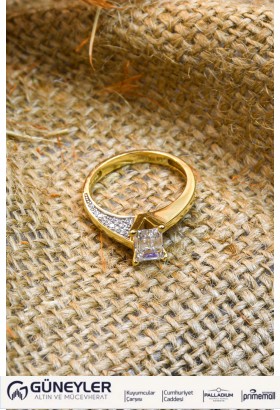 TEKTAŞ YÜZÜK 14 AYAR A035926