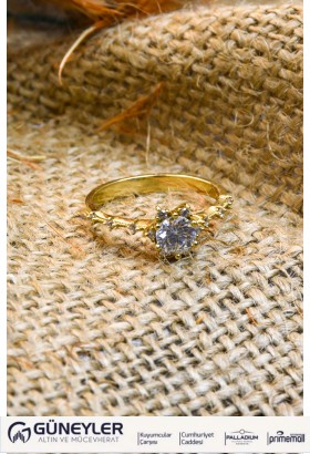 TEKTAŞ YÜZÜK 14 AYAR A063505