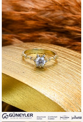 TEKTAŞ YÜZÜK 14 AYAR A063505