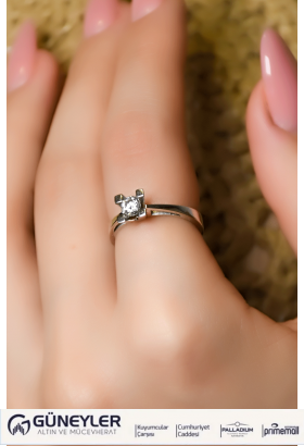 TEKTAŞ YÜZÜK 14 AYAR A000472