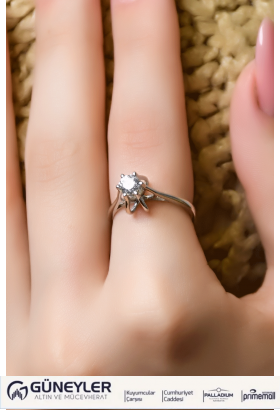 TEKTAŞ YÜZÜK 14 AYAR A000508 TEKTAŞ YÜZÜK 14 AYAR A000508