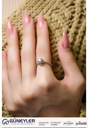 TEKTAŞ YÜZÜK 14 AYAR A000508 TEKTAŞ YÜZÜK 14 AYAR A000508