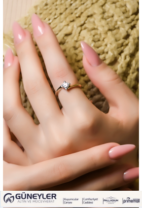 TEKTAŞ YÜZÜK 14 AYAR A000550 TEKTAŞ YÜZÜK 14 AYAR A000550