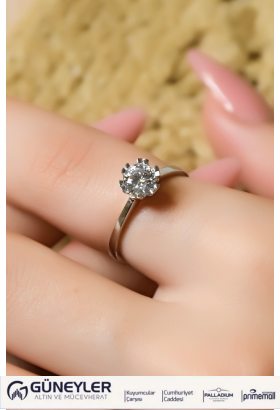 TEKTAŞ YÜZÜK 14 AYAR A007186