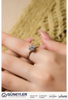 TEKTAŞ YÜZÜK 14 AYAR A007186